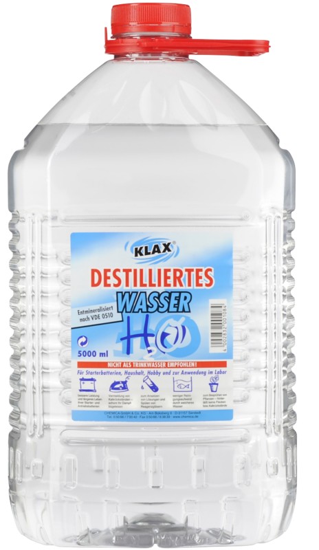 KLAX Destilliertes Wasser 5 L