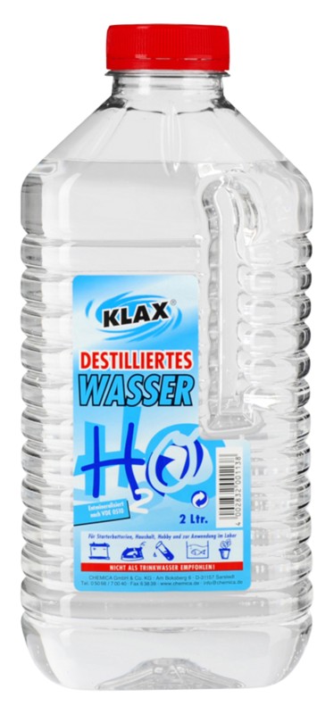 KLAX Destilliertes Wasser 2 L