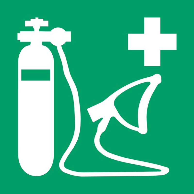 Djois Warnschild Wiederbelebungsgerät Klebstoff, einschraubbar PP (Polypropylen) 15 (B) x 0,14 (H) cm 3 Stück