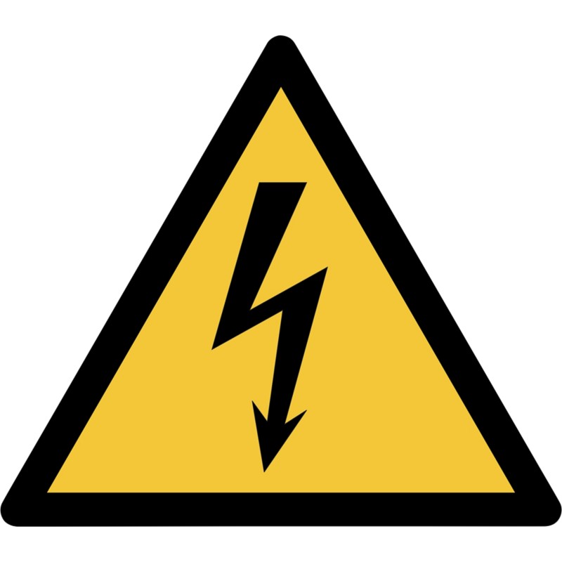 Djois Warnschild Warnung vor elektrischer Spannung Klebstoff, einschraubbar PP (Polypropylen) 20 (B) x 0,14 (H) cm 3 Stü...