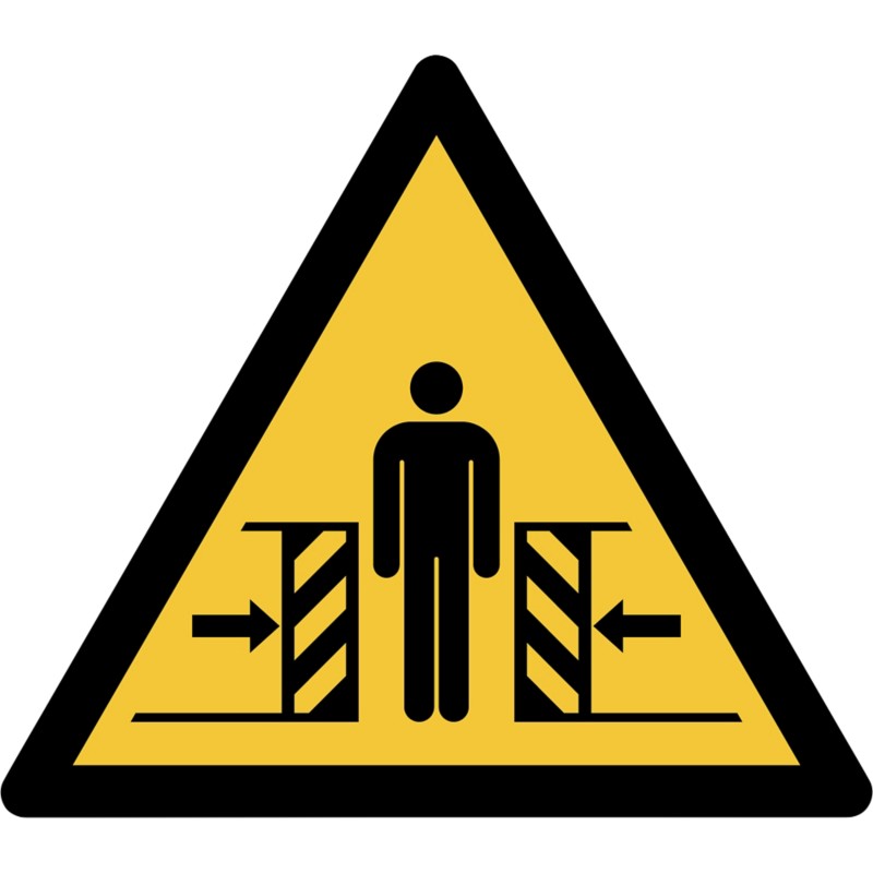 Djois Warnschild Warnung vor Quetschgefahr Klebstoff, einschraubbar PP (Polypropylen) 15 (B) x 0,14 (H) cm 3 Stück