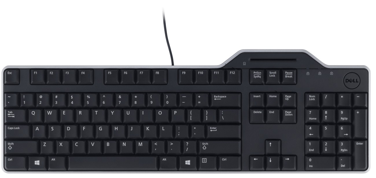Dell Black Pro Kb813 Full Size Smartcard Wired Keyboard - Image 8