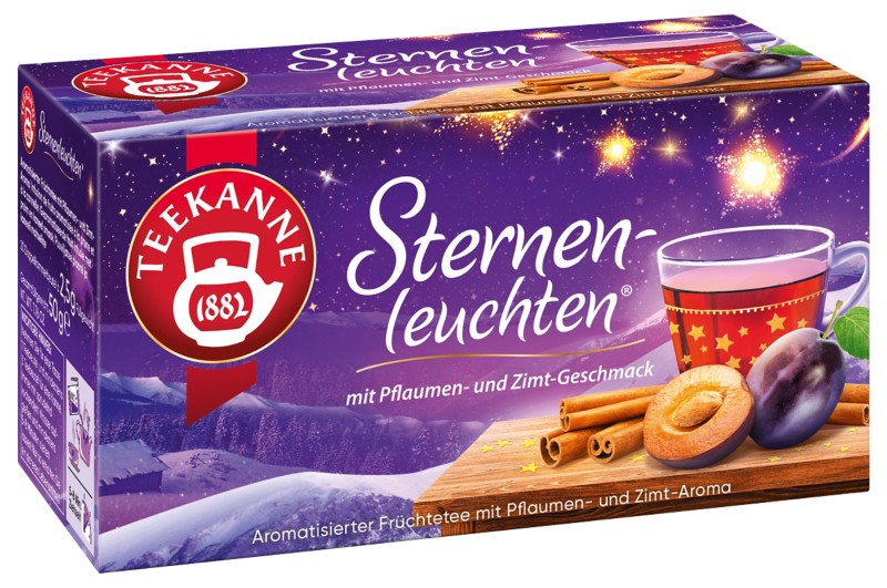 TEEKANNE Früchtetee Sternenleuchten Fruchtig, Süß 20 Beutel à 2,50 g