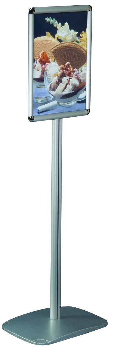 Seco Menu Board A4 Metal Grey Adj-1/4