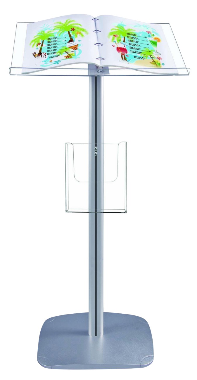 Seco Menu Board A4 Metal Grey Folmenu