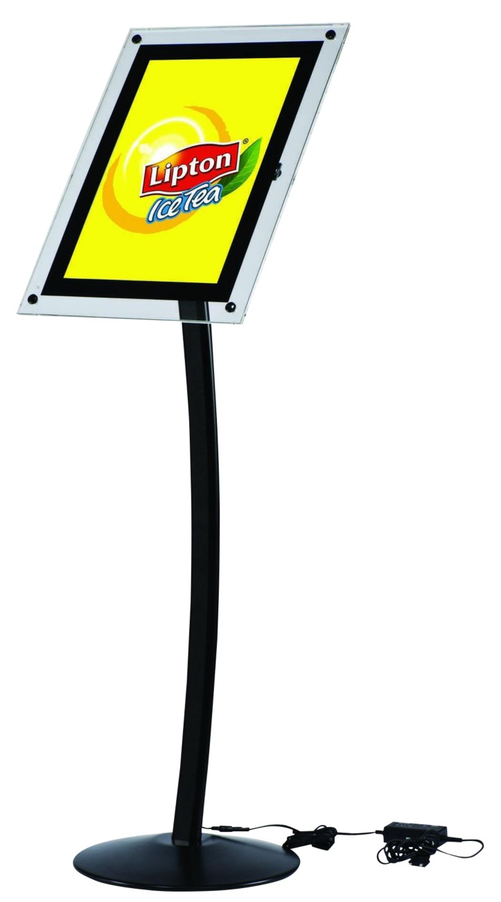 Seco Menu Board A3 Metal Black Ledmenua3black