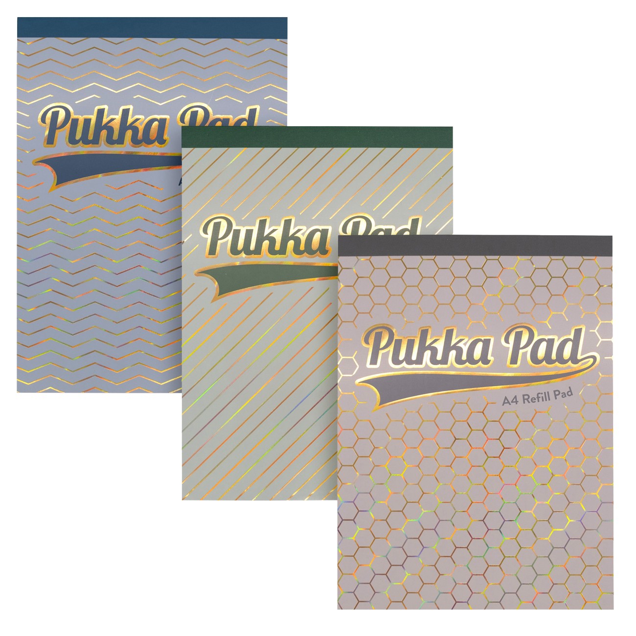 Pukka Pad Refill Pad A4 Ruled Card Assorted 160 Pages Pack Of 6