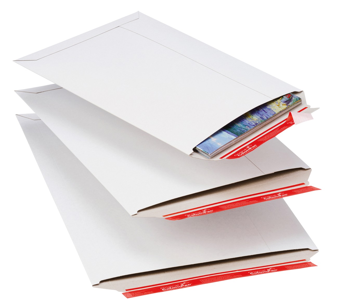 Colompac Cardboard Envelopes Peel And Seal 270 (W) X 215 (D) X 30 (H) Mm White Pack Of 20