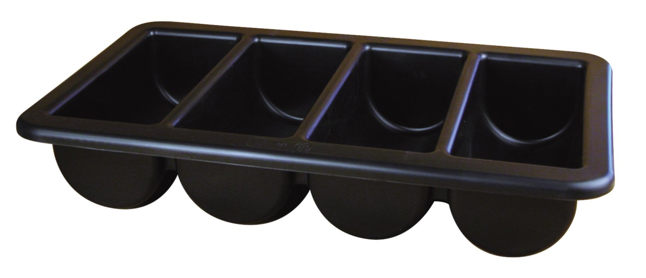 Genware Cutlery Tray Black Cb1-1-Blk
