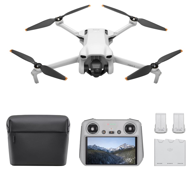 DJI Mini 3 Fly More Combo ( RC) 4 rotors Quadcopter 12 MP 3840 x 2160 pixels 2453 mAh Grey