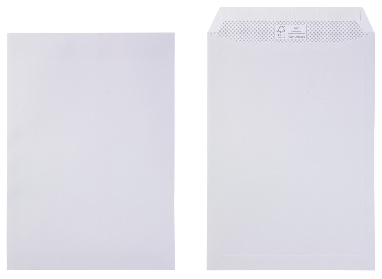 Viking C4 Peel And Seal Business Envelopes White 229 (W) X 324 (H) Mm Plain 100 Gsm Pack Of 75
