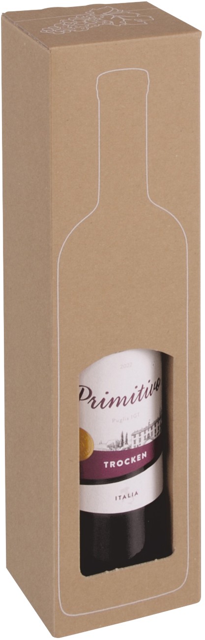 Colompac Gift Box For Wine Bottle Cardboard 374 Mm (H) Brown Pack Of 10