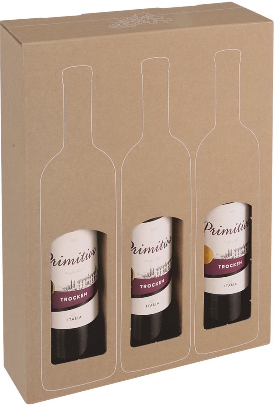Colompac Gift Box For Wine Bottles Cardboard 374 Mm (H) Brown Pack Of 10