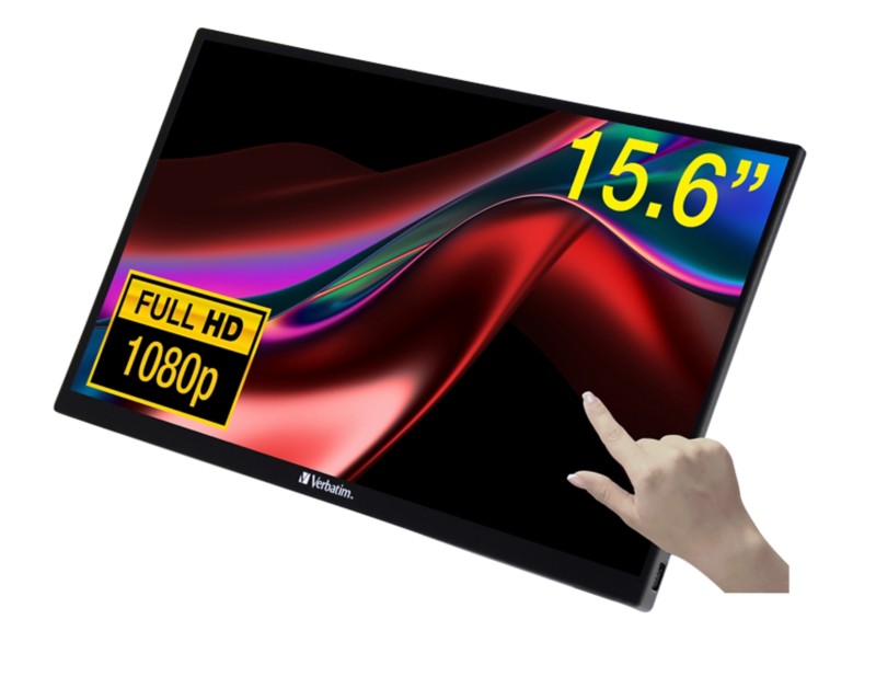 Thumbnail - Verbatim 39,6 cm (15,6") tragbarer LCD Monitor 49592 Schwarz