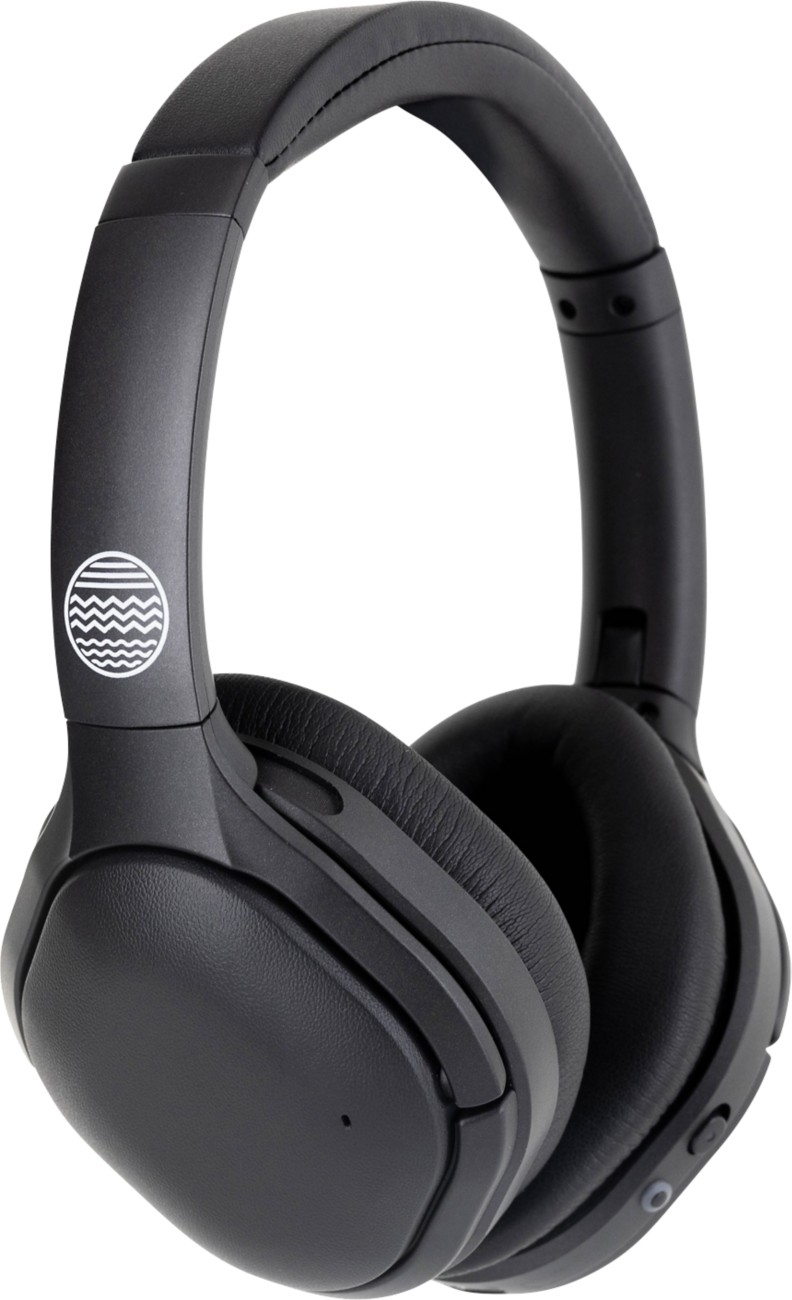 Our Pure Planet Platinum Wired & Wireless Headphones Over-The-Ear Bluetooth With Bluetooth Active Noise Cancelling With Microphone Stereo Black