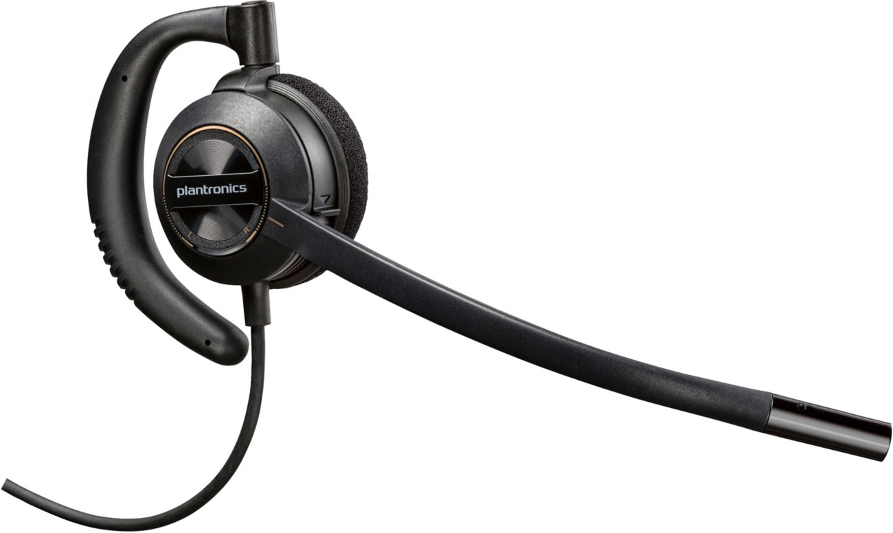 HP Poly EncorePro Headset Behind-the-ear mit Geräuschunterdrückendem Mikrofon Mono 530 Schwarz