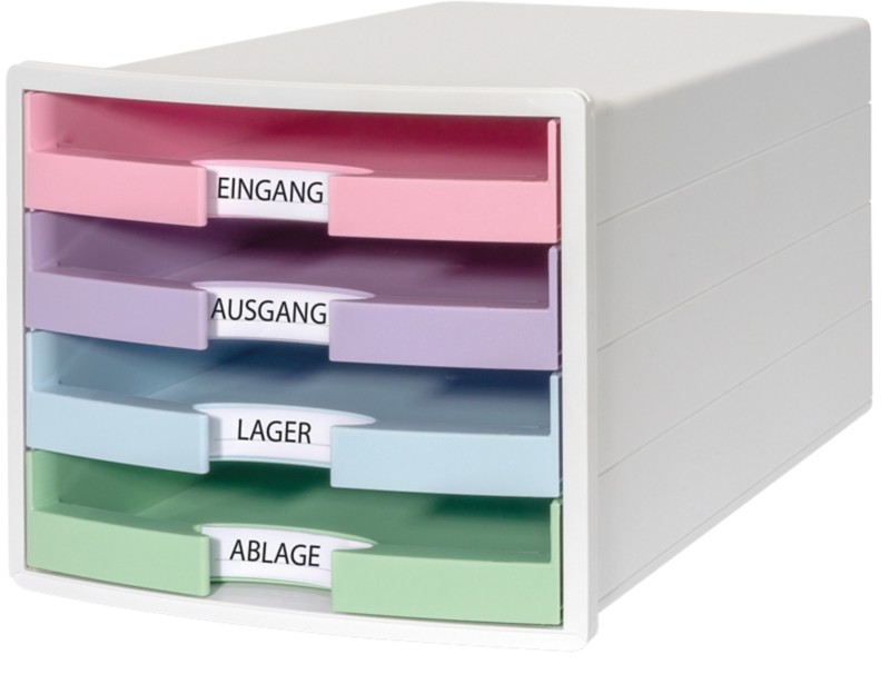 Thumbnail - HAN IMPULS Schubladenbox PS (Polystyrol) Weiß 4 Schubladen 28 x 36,7 x 23,5 cm