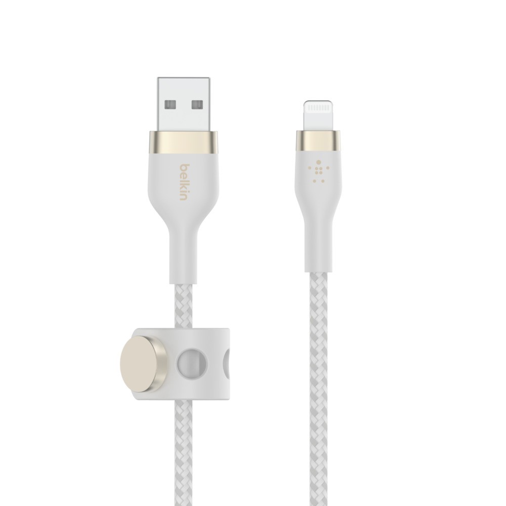 Belkin Boost Charge Pro Flex Charging Cable Usb A Male Apple Lightning 1 M White