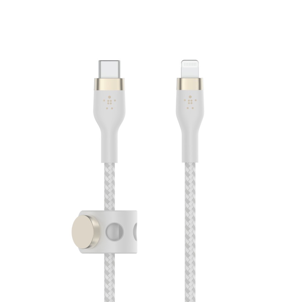 Belkin Boost Charge Pro Flex Charging Cable Usb-C Male Apple Lightning 1 M White