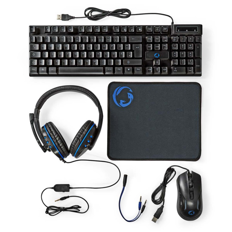 Logitech Verkabelte Tastatur GCK51110BKDE QWERTZ (DE) Schwarz