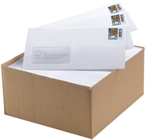 Deutsche Post Briefumschläge mit Porto 0,95 Euro 250 Stück