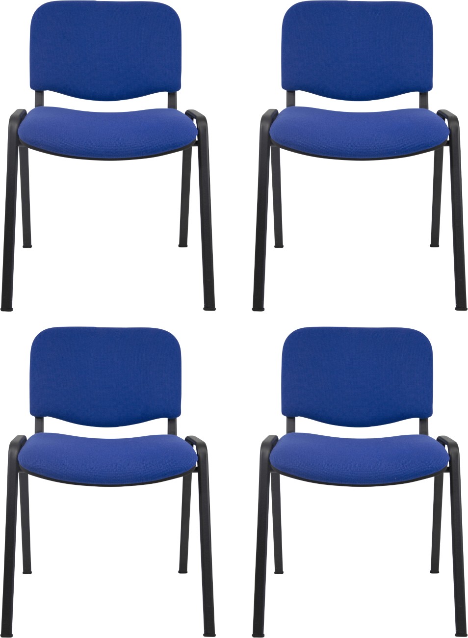 Viking Realspace ISO Besucherstuhl Blau 120 kg D5S/IB 530 x 540 x 800 mm 4 Stück