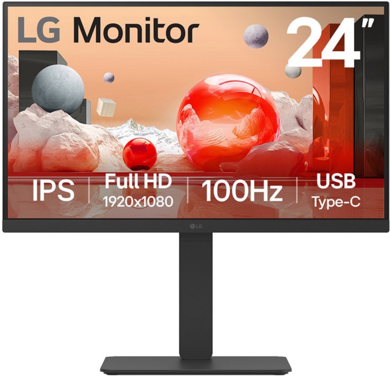 Thumbnail - LG 60,5 cm (23,8") LCD Monitor 24BA750-B.AEU Schwarz