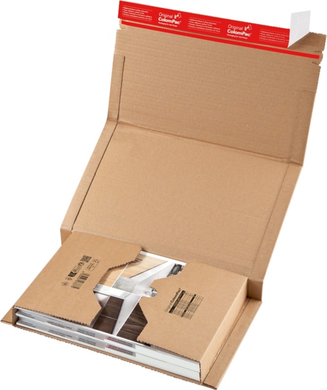 ColomPac Wellpappkarton 80 mm (H) Braun Packung mit 20 Schachteln