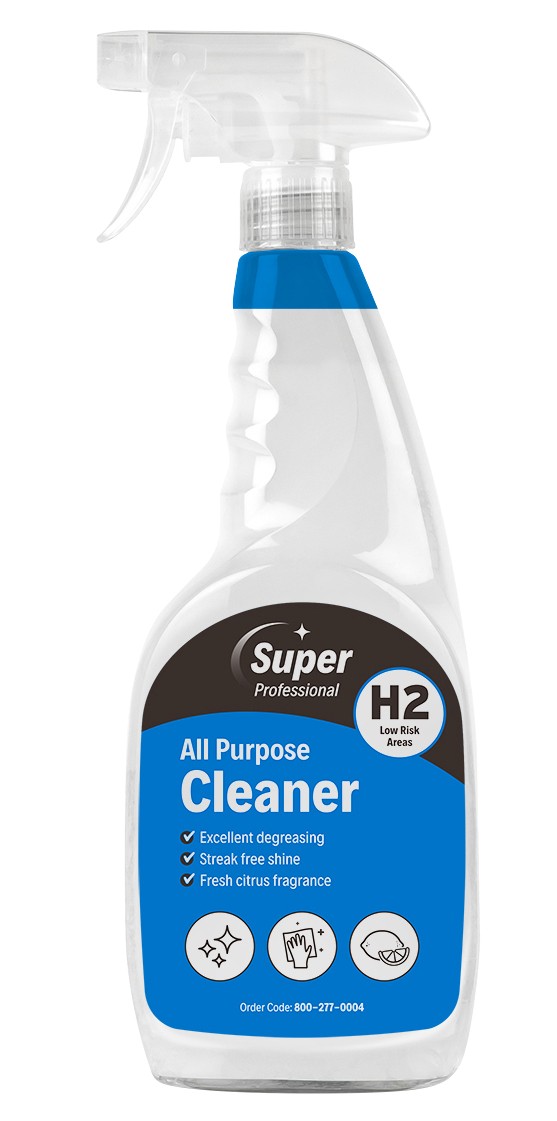 Super Professional Products Multipurpose Cleaner H2 Non Scented 750 Ml