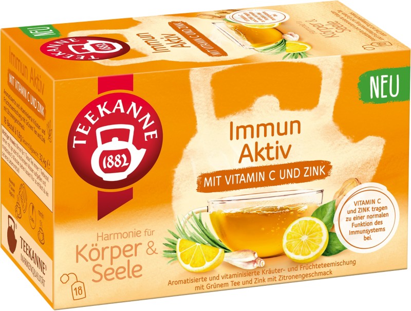 TEEKANNE Immun Aktiv Tee 32 g 18 Stück