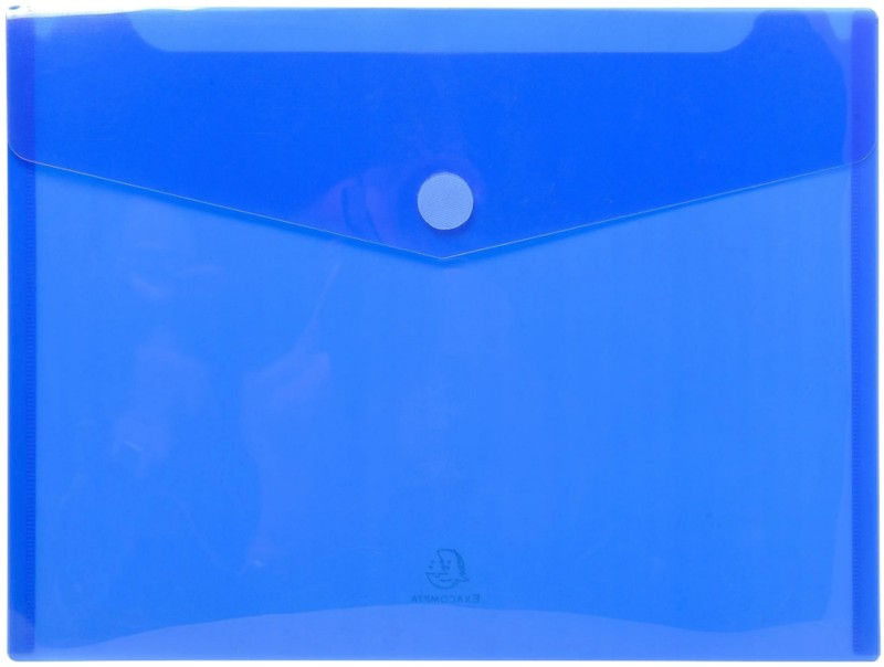 Exacompta Dokumentenmappe 56422E DIN A4 KLettverschluss PP (Polypropylen) Hoch und Quer 24,5 (B) x 33,5 (T) x 1,2 (H) cm...