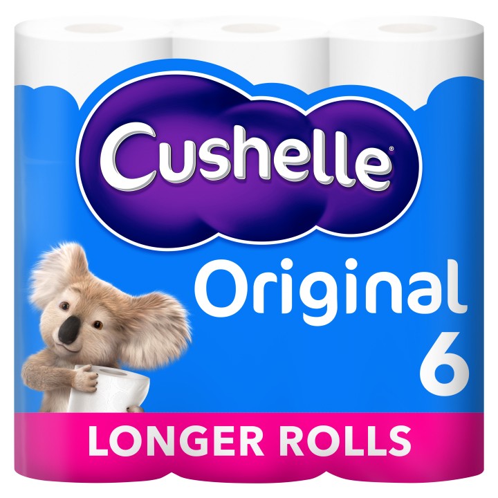 Cushelle Original Toilet Roll 2 Ply 101536 6 Rolls Of 270 Sheets