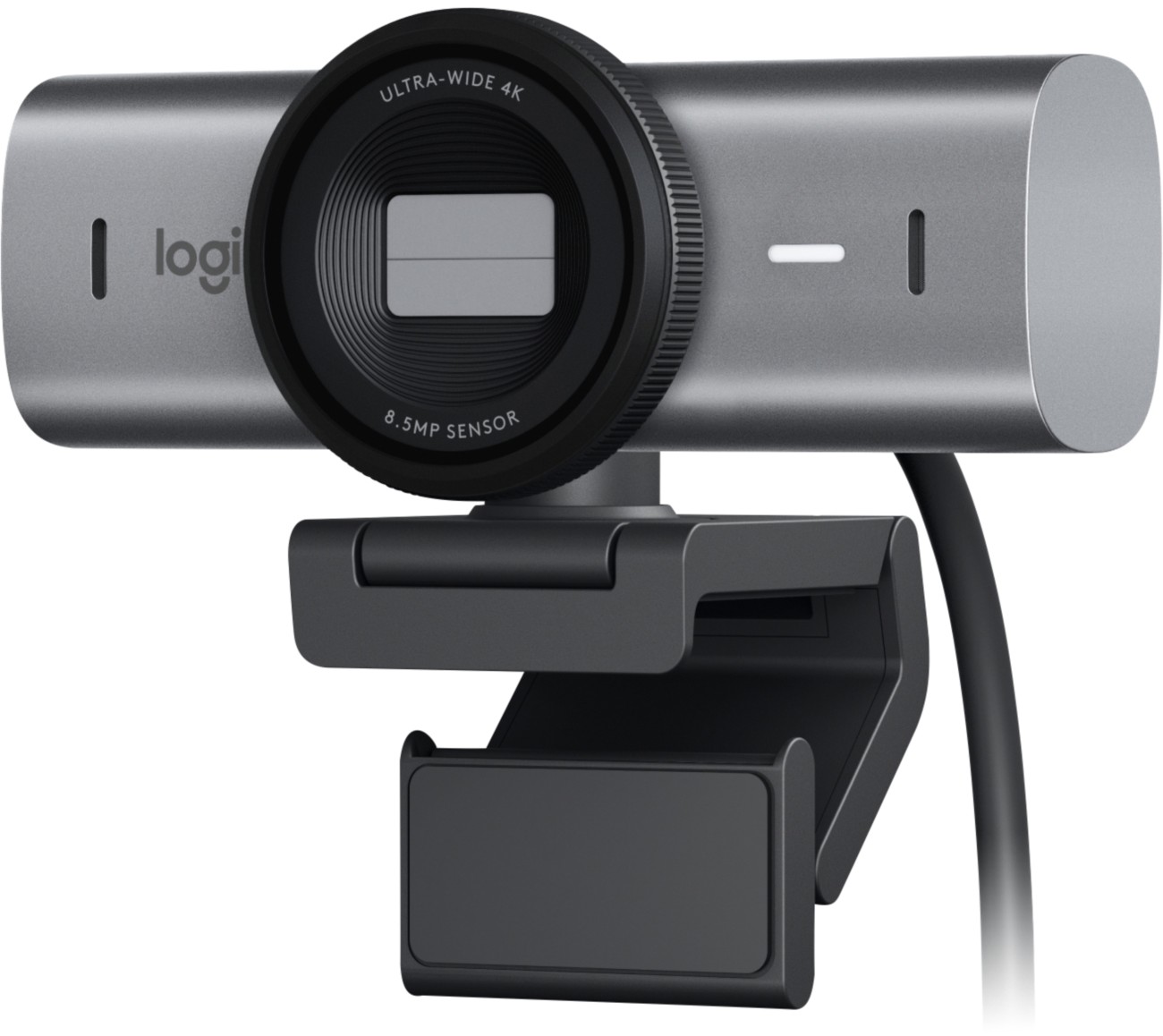 Logitech MX Brio Webcam 4096 x 2160 Megapixel 4K Mikrofon Schwarz, Silber