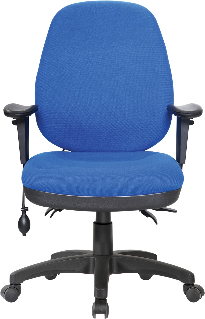 Nautilus Harrison Office Chair Basic Tilt Height-Adjustable Armrest Blue 110 Kg 510 X 450 X 1,150 Mm