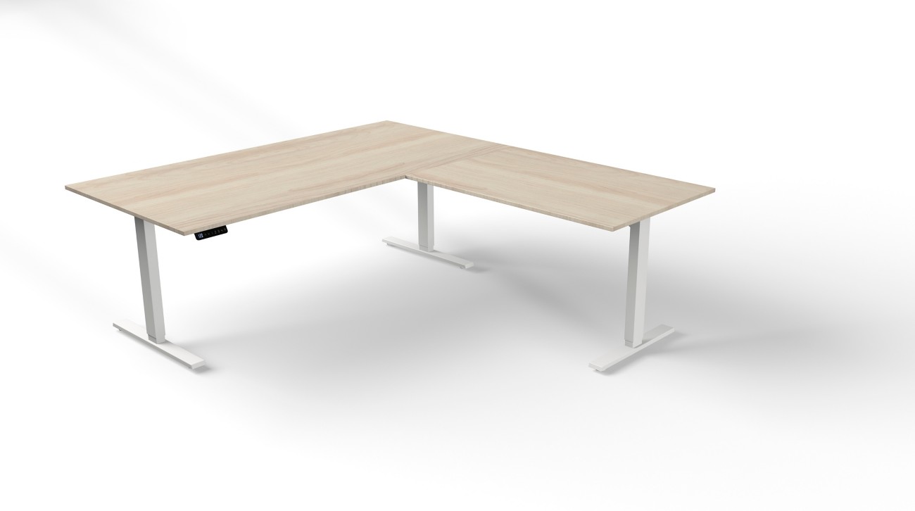 Kerkmann Move 3 Sitz-Stehschreibtisch T-Fuß 2.000 (B) x 1.000 (T) x 720 (H) mm Holz