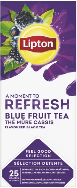 Lipton FGS Schwarzer Tee Heidelbeere und Brombeere 25 Stück
