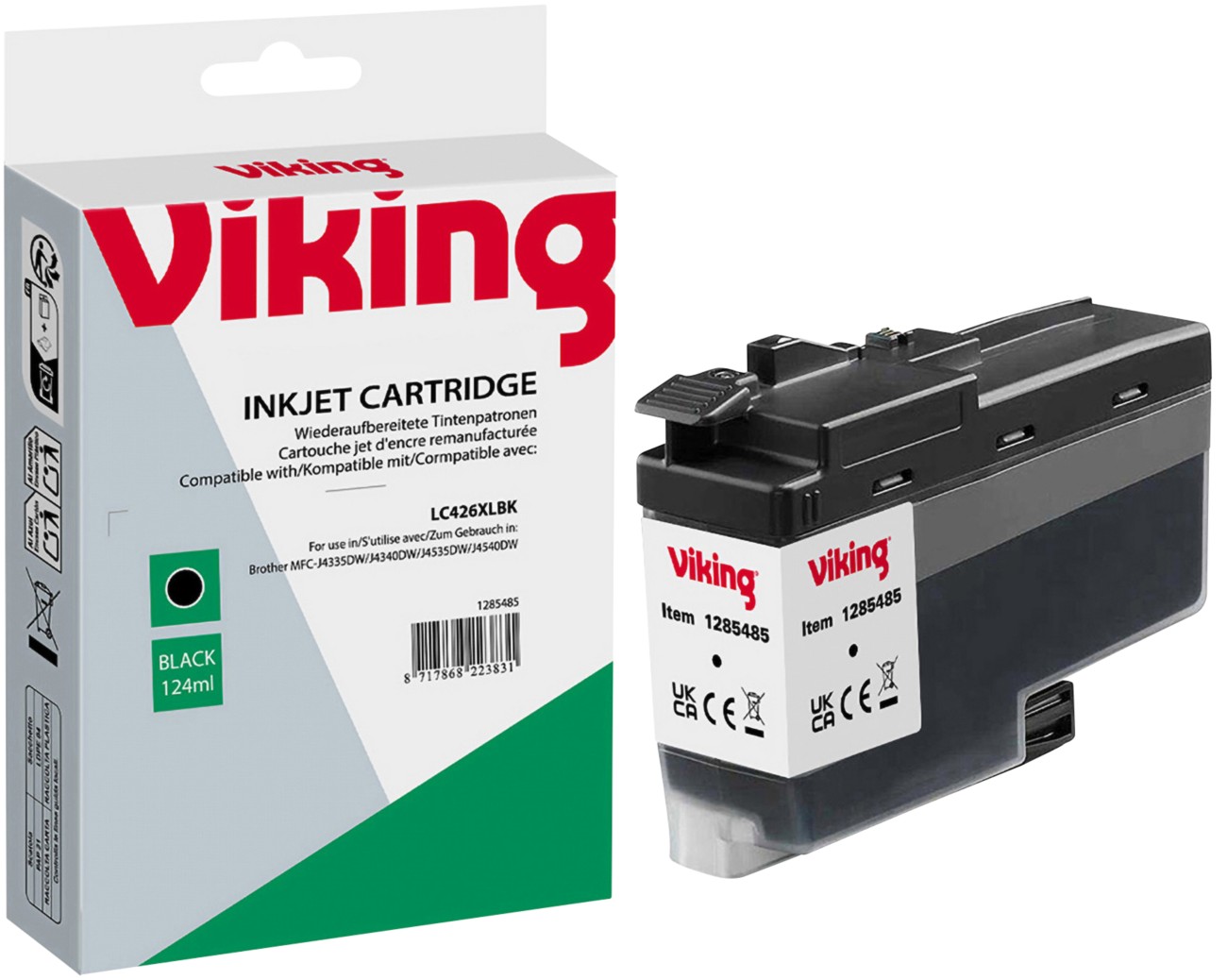 Viking LC-426XLBK Kompatibel Brother Tintenpatrone Schwarz