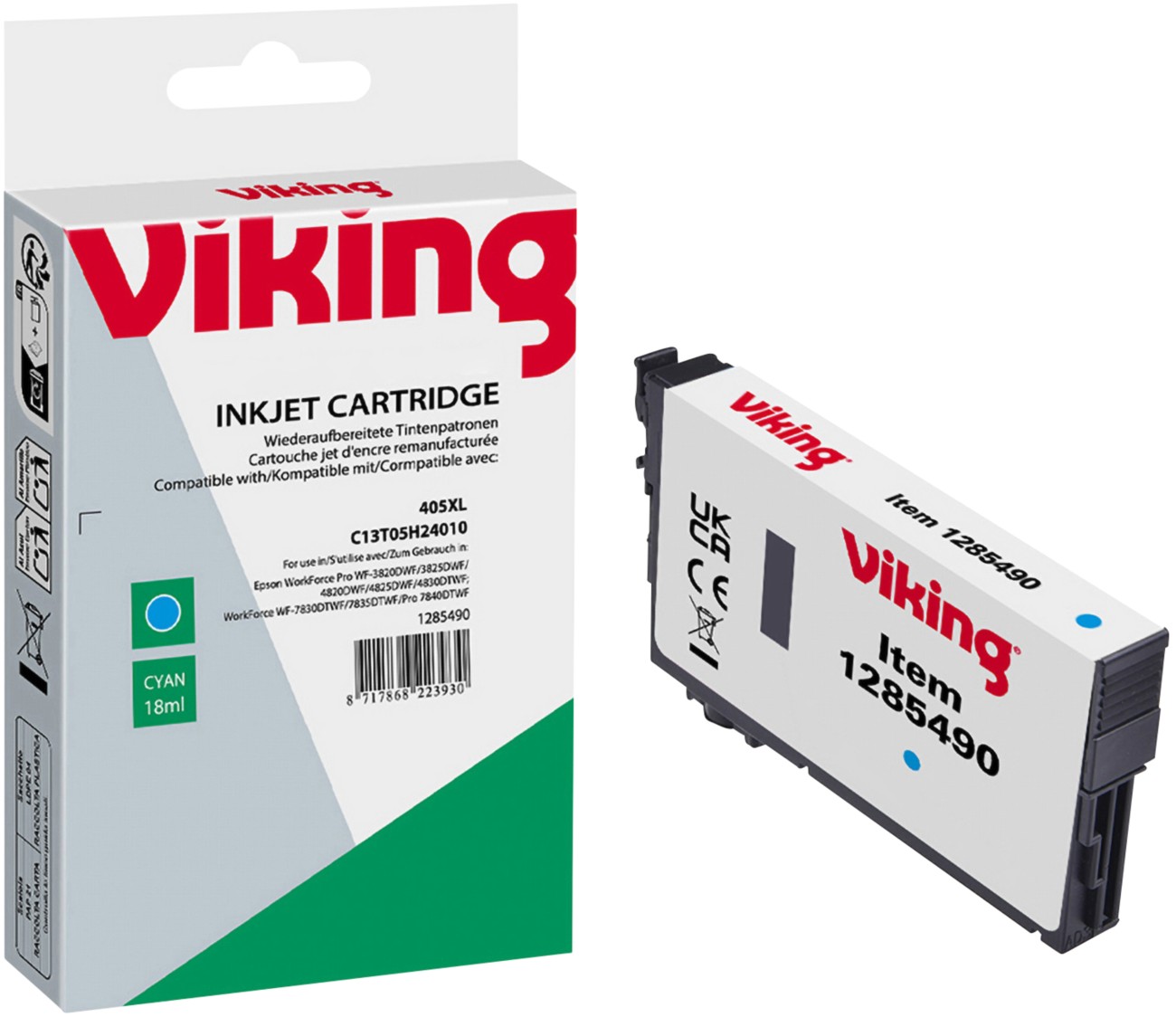 Viking C13T05H24010 Kompatibel Epson Tintenpatrone Cyan