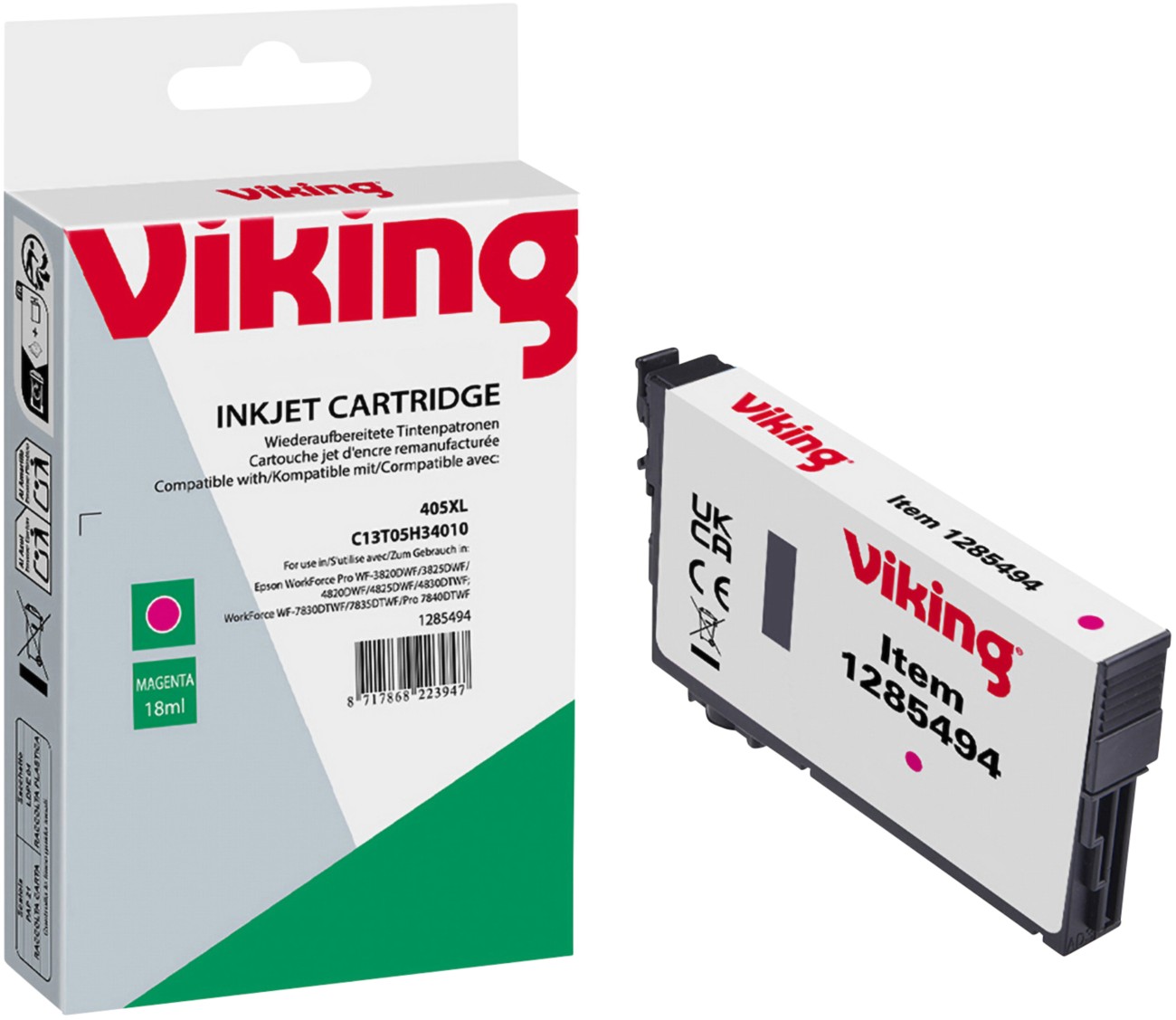 Viking C13T05H34010 Kompatibel Epson Tintenpatrone Magenta