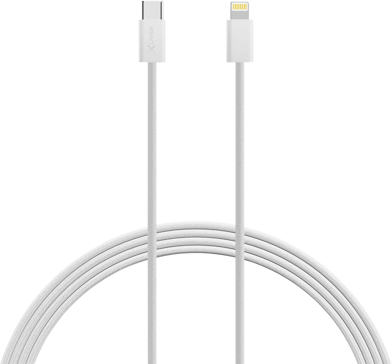 Thumbnail - XLayer Ladekabel USB-C Stecker Apple Lightning 2 m Weiß