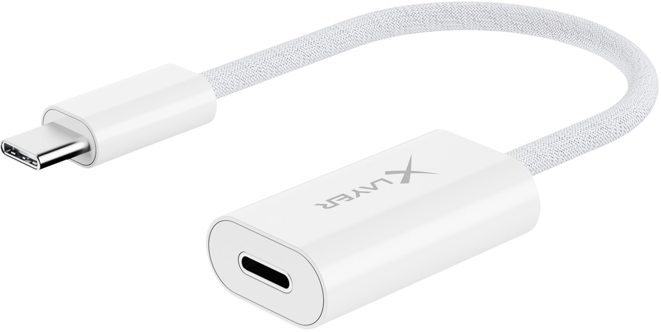 XLayer Ladekabel USB A Stecker Apple Lightning 12 cm Weiß