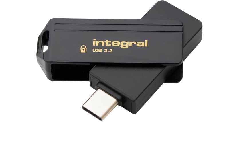 Integral USB-Stick 32 GB USB Type-C Gold, Schwarz
