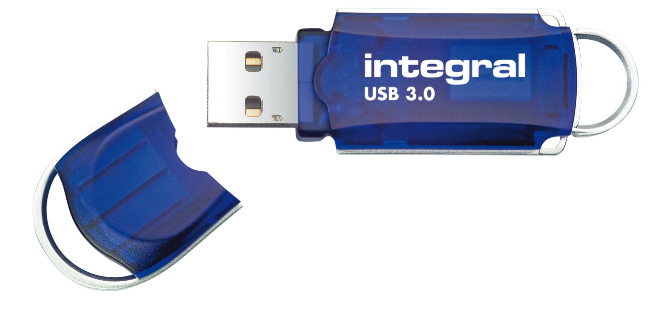 Integral USB-Stick 32 GB USB Type-A Blau, Silber 3 Stück