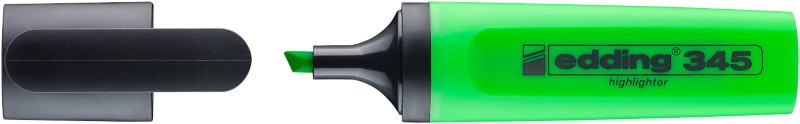 edding 345 Textmarker Grün Breit Keilspitze 2 - 5 mm Nachfüllbar