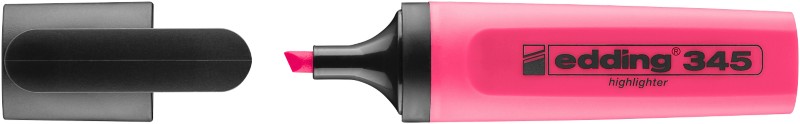 Thumbnail - edding 345 Textmarker Rosa Breit Keilspitze 2 - 5 mm Nachfüllbar