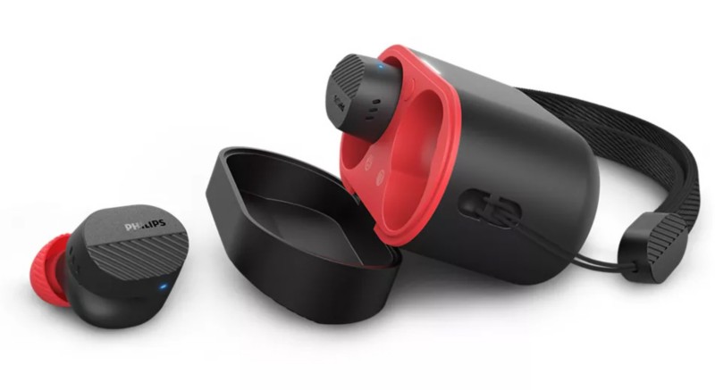 Philips 5508 Kopfhörer Kabellos In-Ear Geräuschunterdrückung Schwarz, Rot