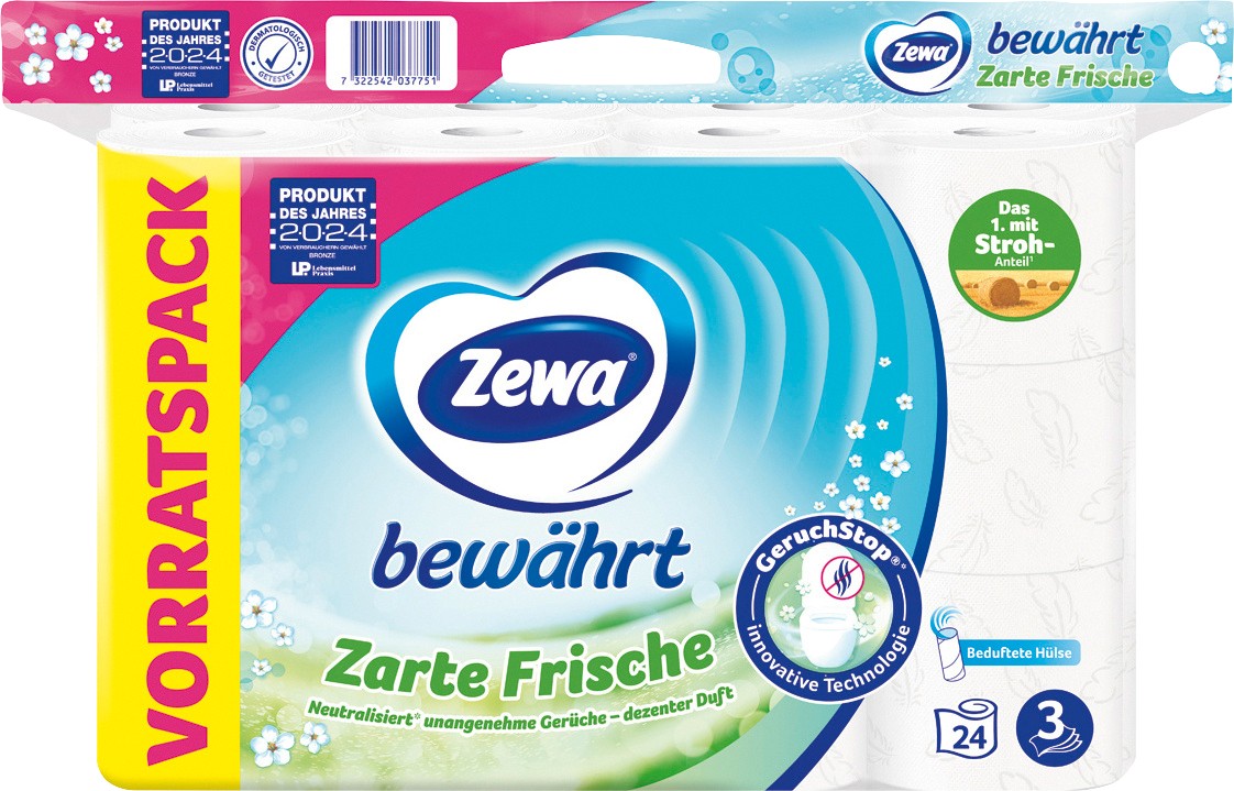 Thumbnail - Zewa Toilettenpapier 3-lagig 24 x 150 Blatt