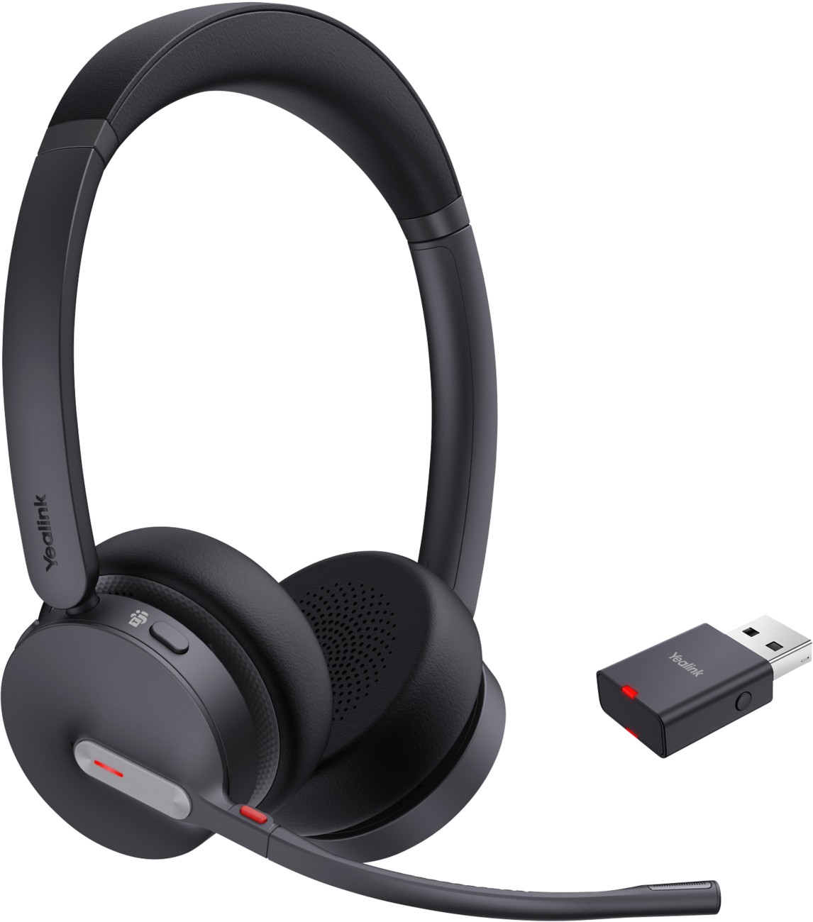 Yealink Wh64 Hybrid Wireless Headset Teams Dect/Bluetooth Stereo Usb-A Dect Dongle
