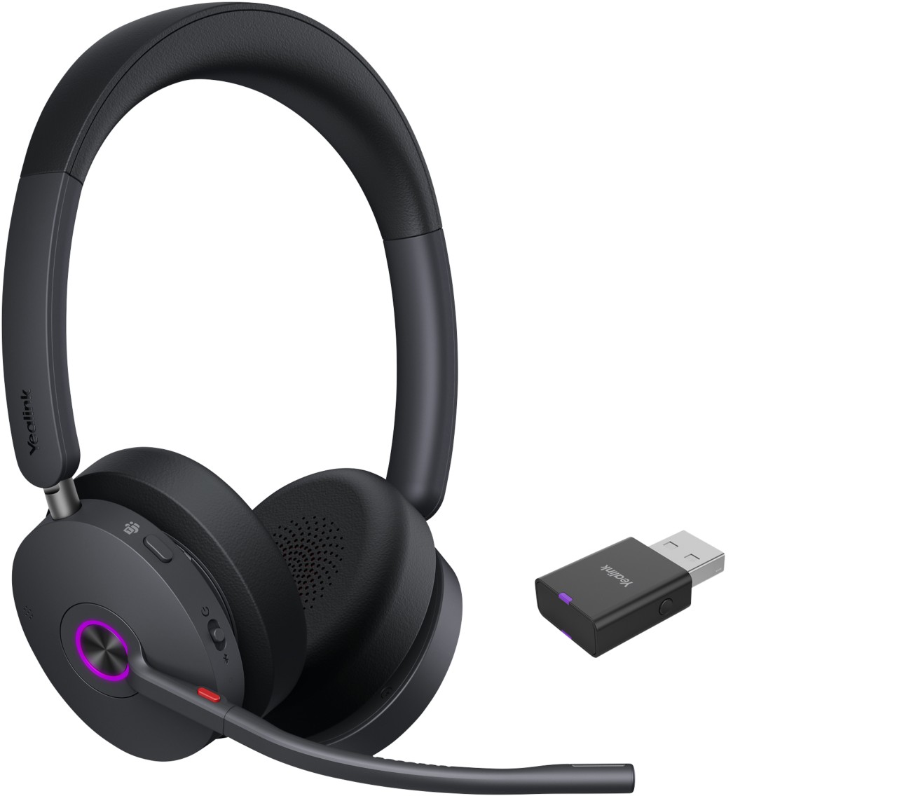 Yealink Wh68 Anc Wireless Headset Teams Hybrid Dect/Bluetooth Stereo Usb-A Dect Dongle