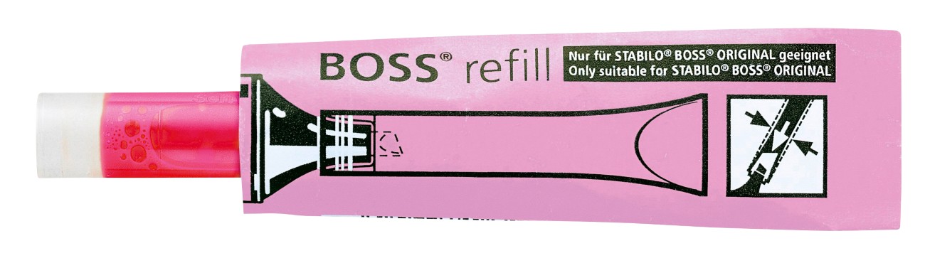 STABILO BOSS ORIGINAL refill Nachfüllung für Textmarker Rosa 070/56